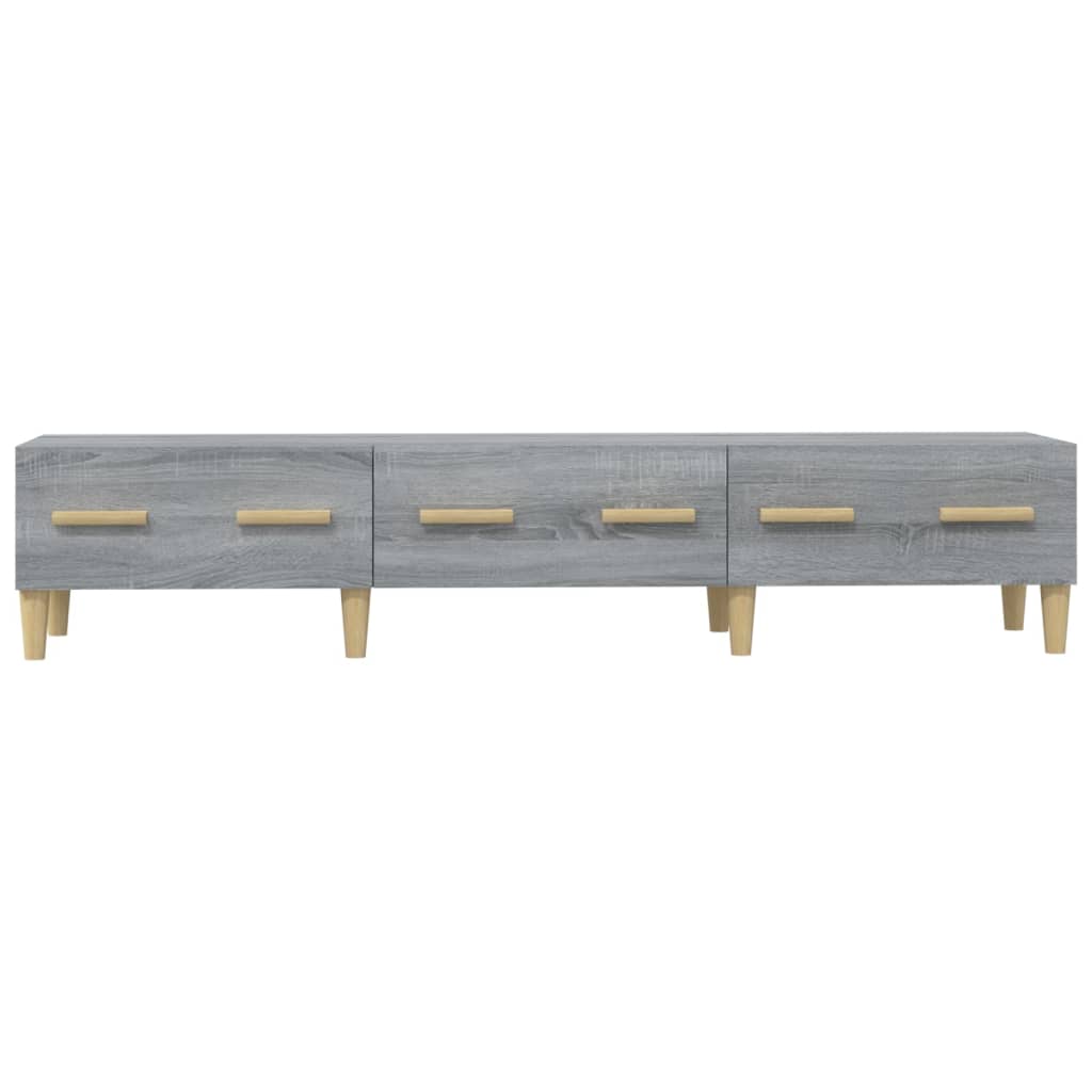 Mobile TV Grigio Sonoma 150x34,5x30 cm in Legno Multistrato - homemem39