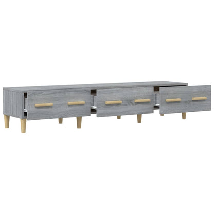 Mobile TV Grigio Sonoma 150x34,5x30 cm in Legno Multistrato - homemem39