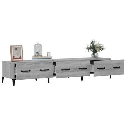 Mobile TV Grigio Sonoma 150x34,5x30 cm in Legno Multistrato - homemem39