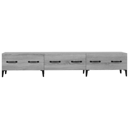 Mobile TV Grigio Sonoma 150x34,5x30 cm in Legno Multistrato - homemem39