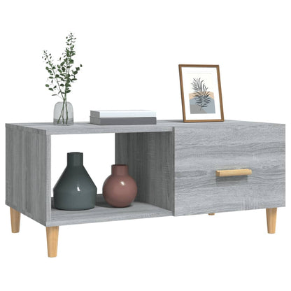 Tavolino Salotto Grigio Sonoma 89,5x50x40 cm Legno Multistrato - homemem39