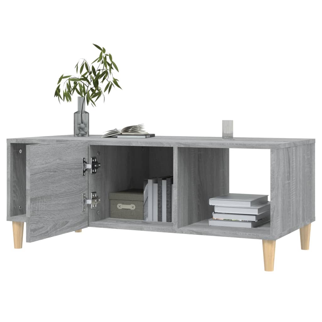 Tavolino da Salotto Grigio Sonoma 102x50x40cm Legno Multistrato - homemem39