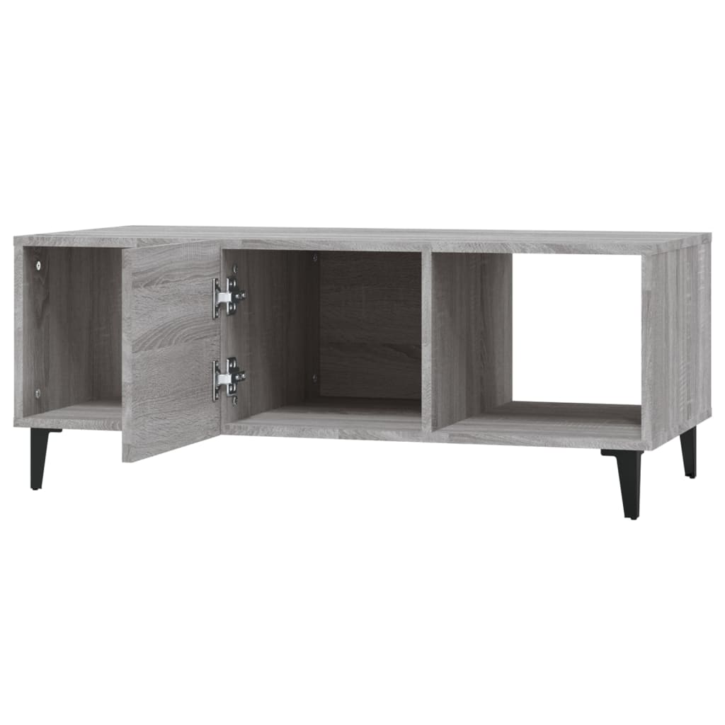 Tavolino da Salotto Grigio Sonoma 102x50x40cm Legno Multistrato - homemem39