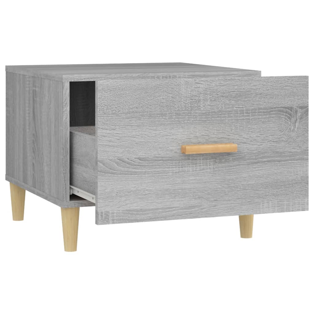 Tavolino da Salotto Grigio Sonoma 50x50x40 cm Legno Multistrato - homemem39