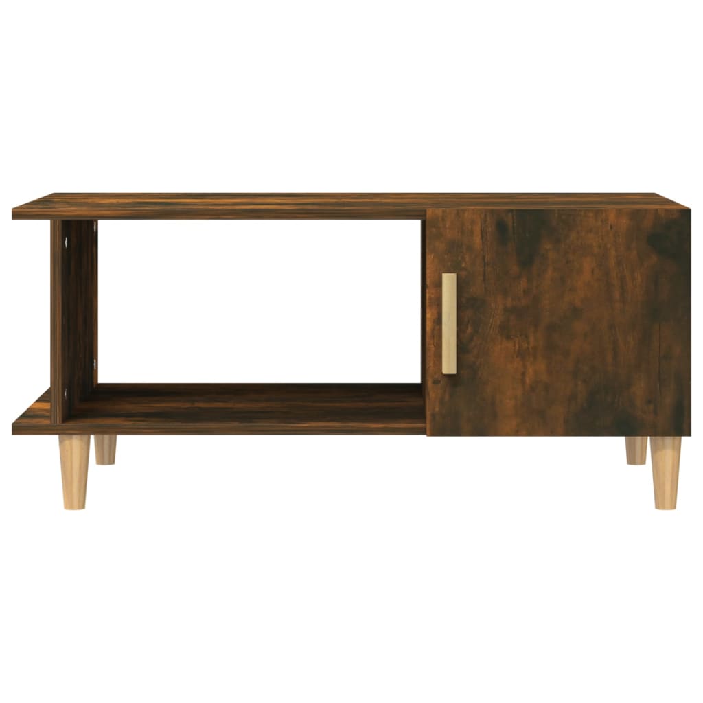 Tavolino da Salotto Rovere Fumo 90x50x40 cm Legno Multistrato - homemem39