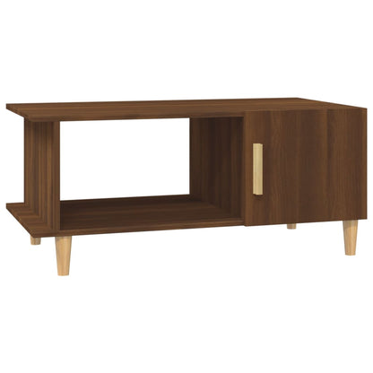 Tavolino da Salotto Rovere Marrone 90x50x40cm Legno Multistrato - homemem39