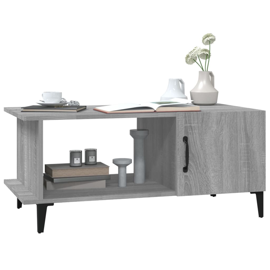 Tavolino da Salotto Grigio Sonoma 90x50x40 cm Legno Multistrato - homemem39