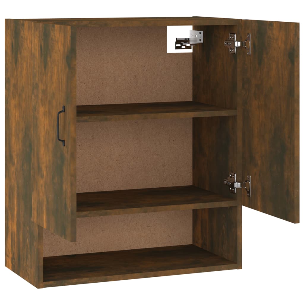 Armadietto a Muro Rovere Fumo 60x31x70 cm in Legno Multistrato - homemem39