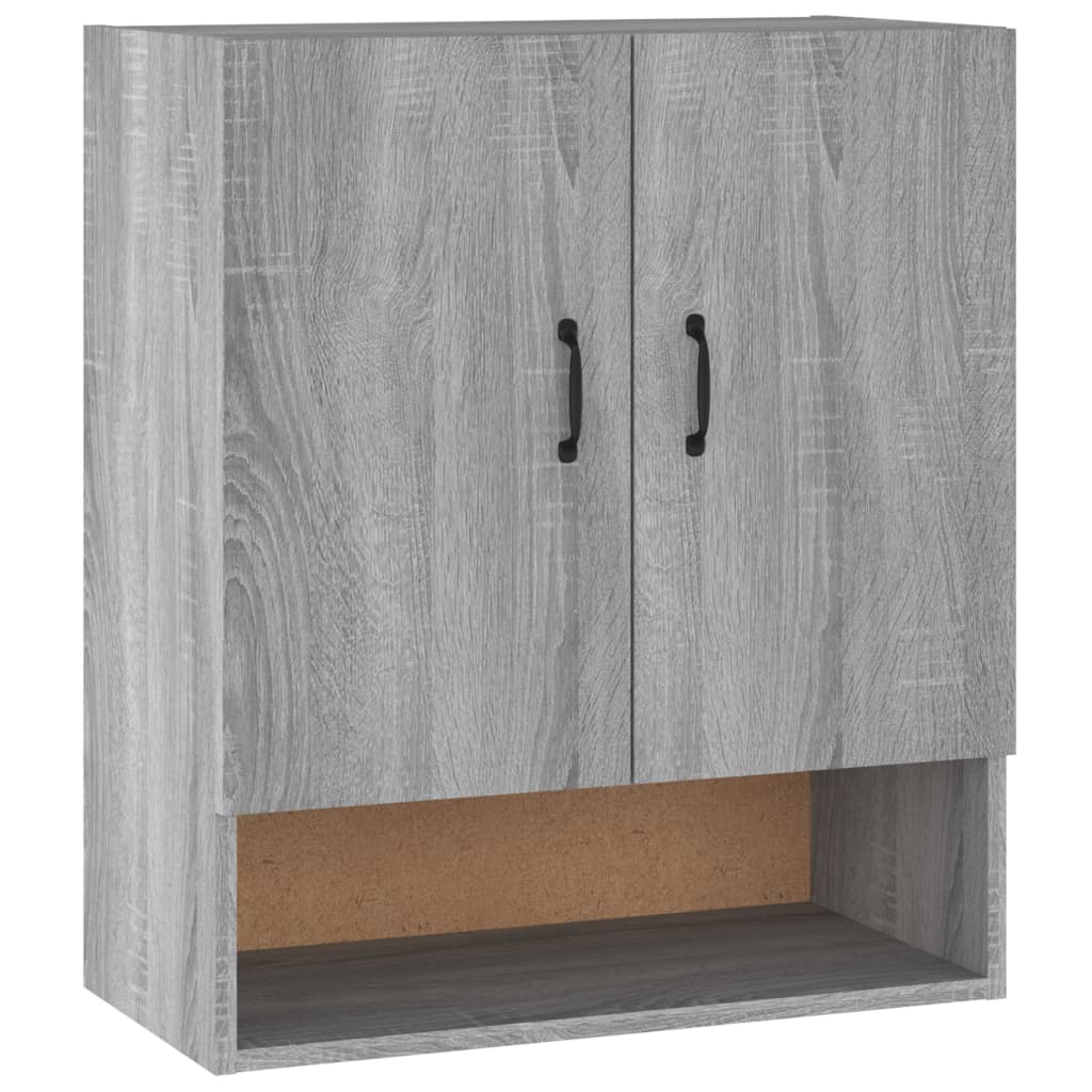 Armadietto a Muro Grigio Sonoma 60x31x70cm in Legno Multistrato - homemem39