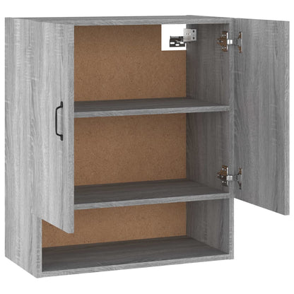 Armadietto a Muro Grigio Sonoma 60x31x70cm in Legno Multistrato - homemem39