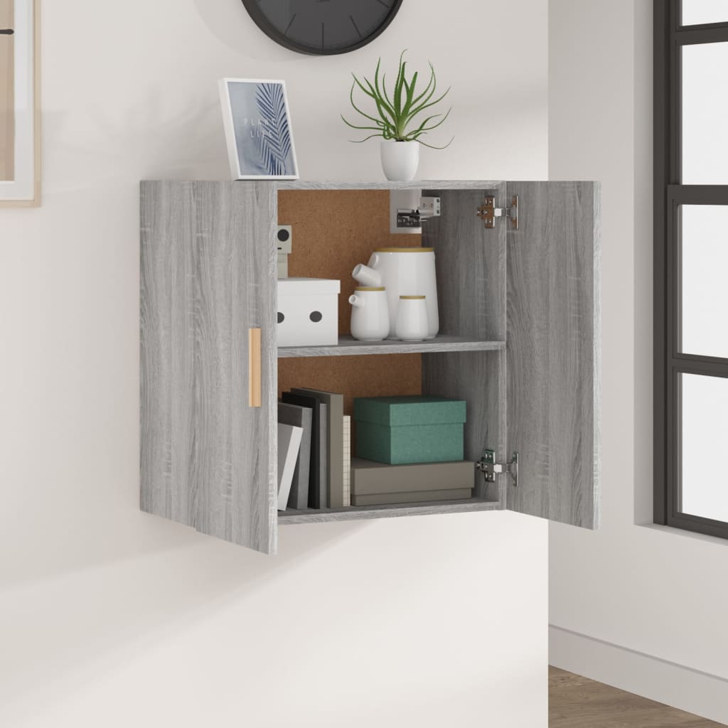 Mobile Pensile Grigio Sonoma 60x30x60 cm Legno Multistrato - homemem39