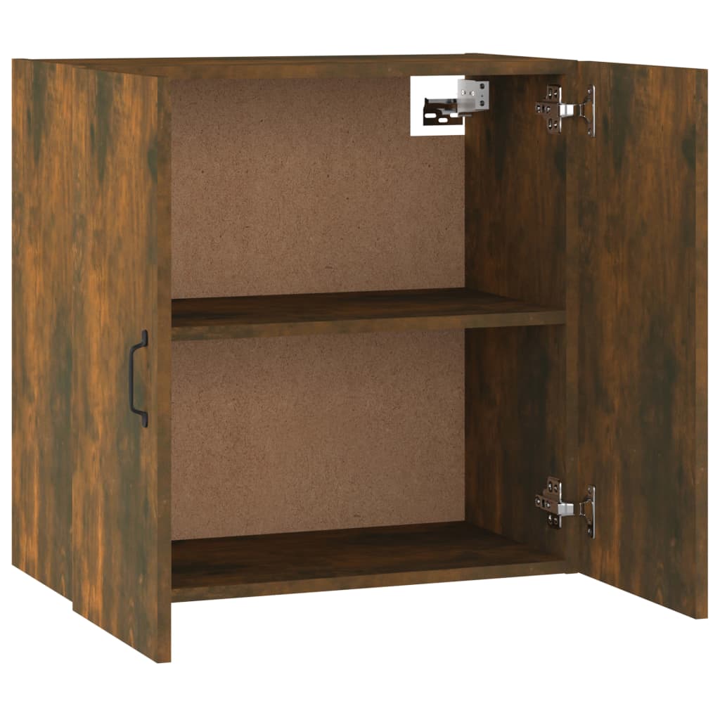 Mobile Pensile Rovere Fumo 60x31x60 cm Legno Multistrato - homemem39