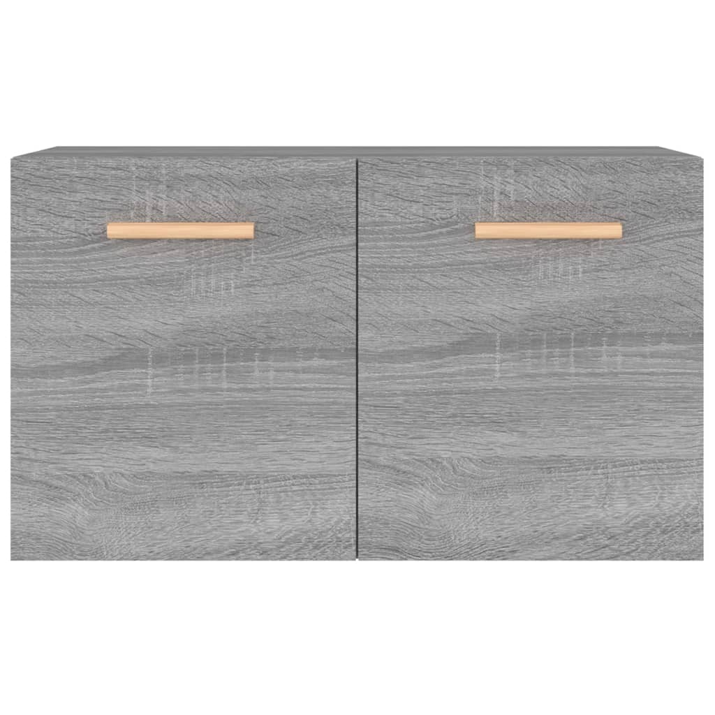 Armadietto a Muro Grigio Sonoma 60x36,5x35 cm Legno Multistrato - homemem39