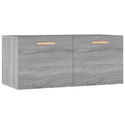 Armadietto a Muro Grigio Sonoma 80x35x36,5 cm Legno Multistrato - homemem39