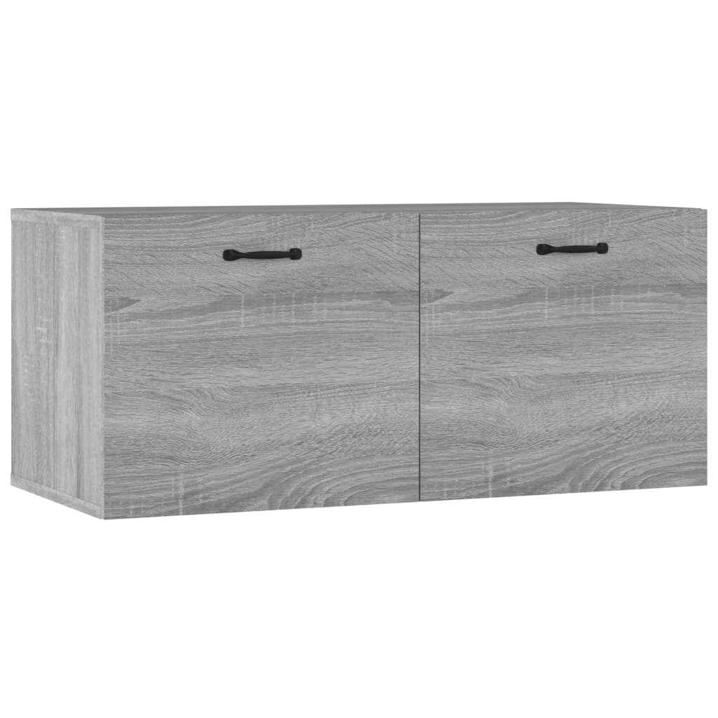 Armadietto a Muro Grigio Sonoma 80x35x36,5 cm Legno Multistrato - homemem39