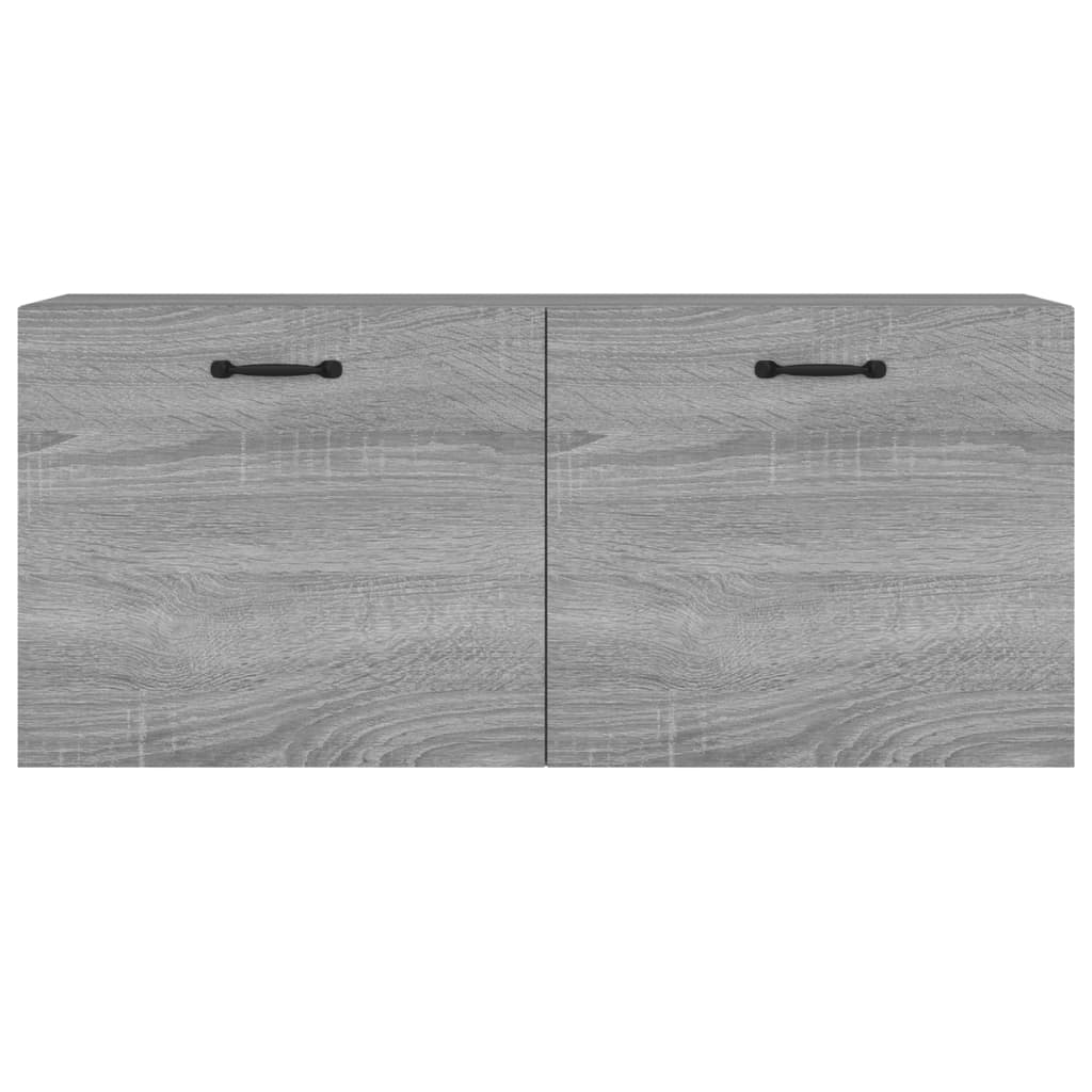 Armadietto a Muro Grigio Sonoma 80x35x36,5 cm Legno Multistrato - homemem39