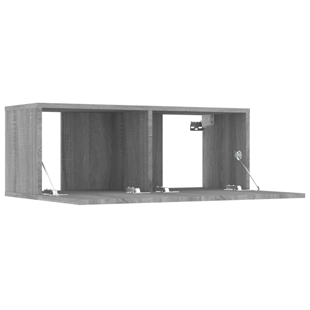 Mobili Porta TV 2pz Grigio Sonoma 80x30x30 in Legno Multistrato - homemem39