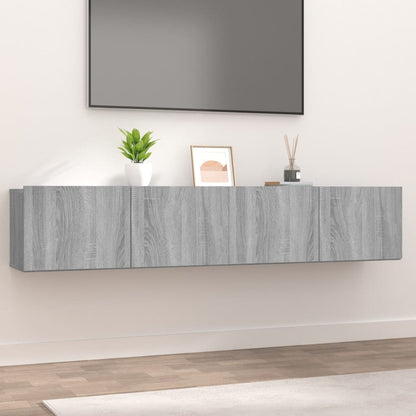 Mobili Porta TV 2pz Grigio Sonoma 80x30x30 in Legno Multistrato - homemem39