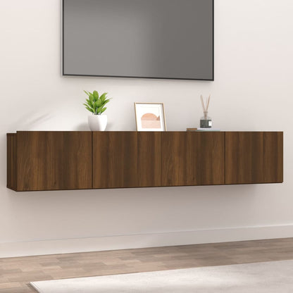 Mobili Porta TV 2pz Rovere Marrone 80x30x30cm Legno Multistrato - homemem39