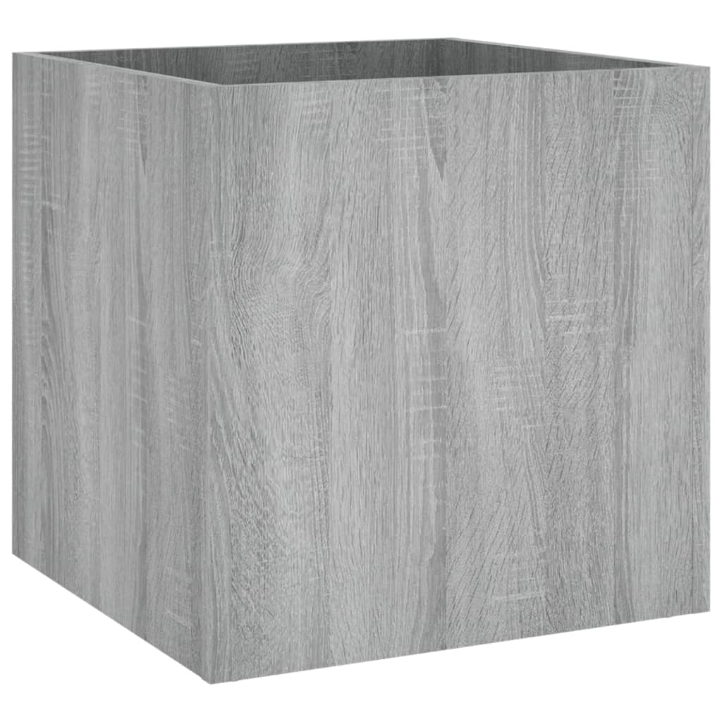 Fioriera Grigio Sonoma 40x40x40 cm in Legno Multistrato - homemem39