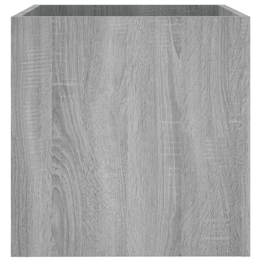 Fioriera Grigio Sonoma 40x40x40 cm in Legno Multistrato - homemem39