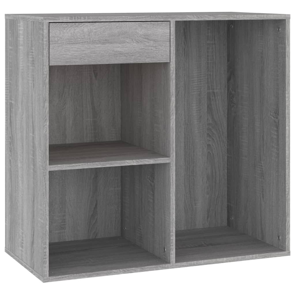 Armadietto Cosmetici Grigio Sonoma 80x40x75cm Legno Multistrato - homemem39