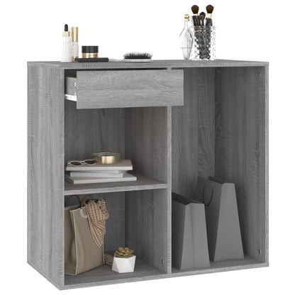 Armadietto Cosmetici Grigio Sonoma 80x40x75cm Legno Multistrato - homemem39