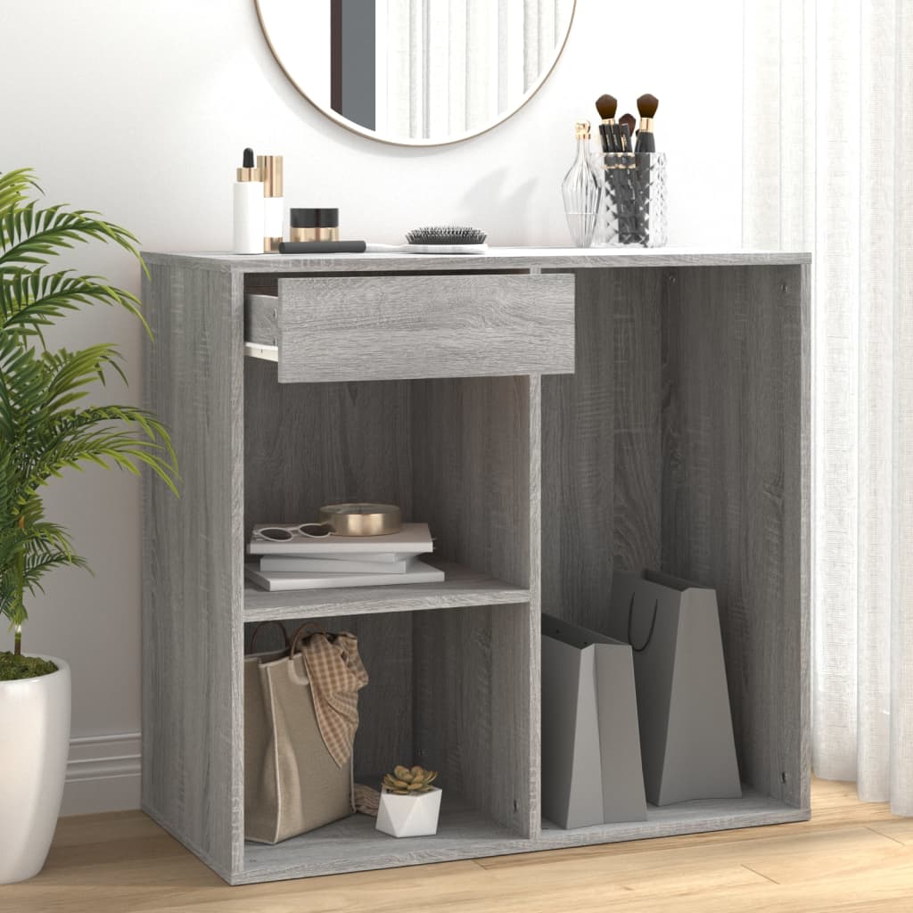 Armadietto Cosmetici Grigio Sonoma 80x40x75cm Legno Multistrato - homemem39