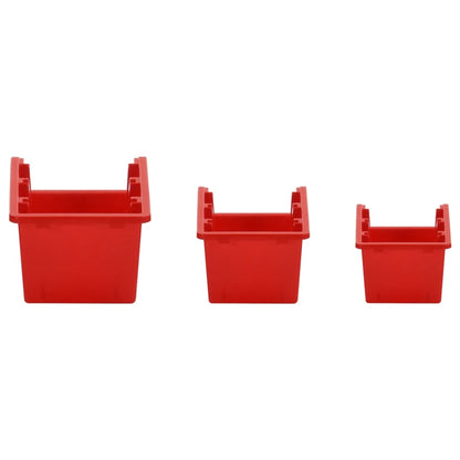 Set da Officina 35 pz Rosso e Nero 77x39 cm in Polipropilene - homemem39