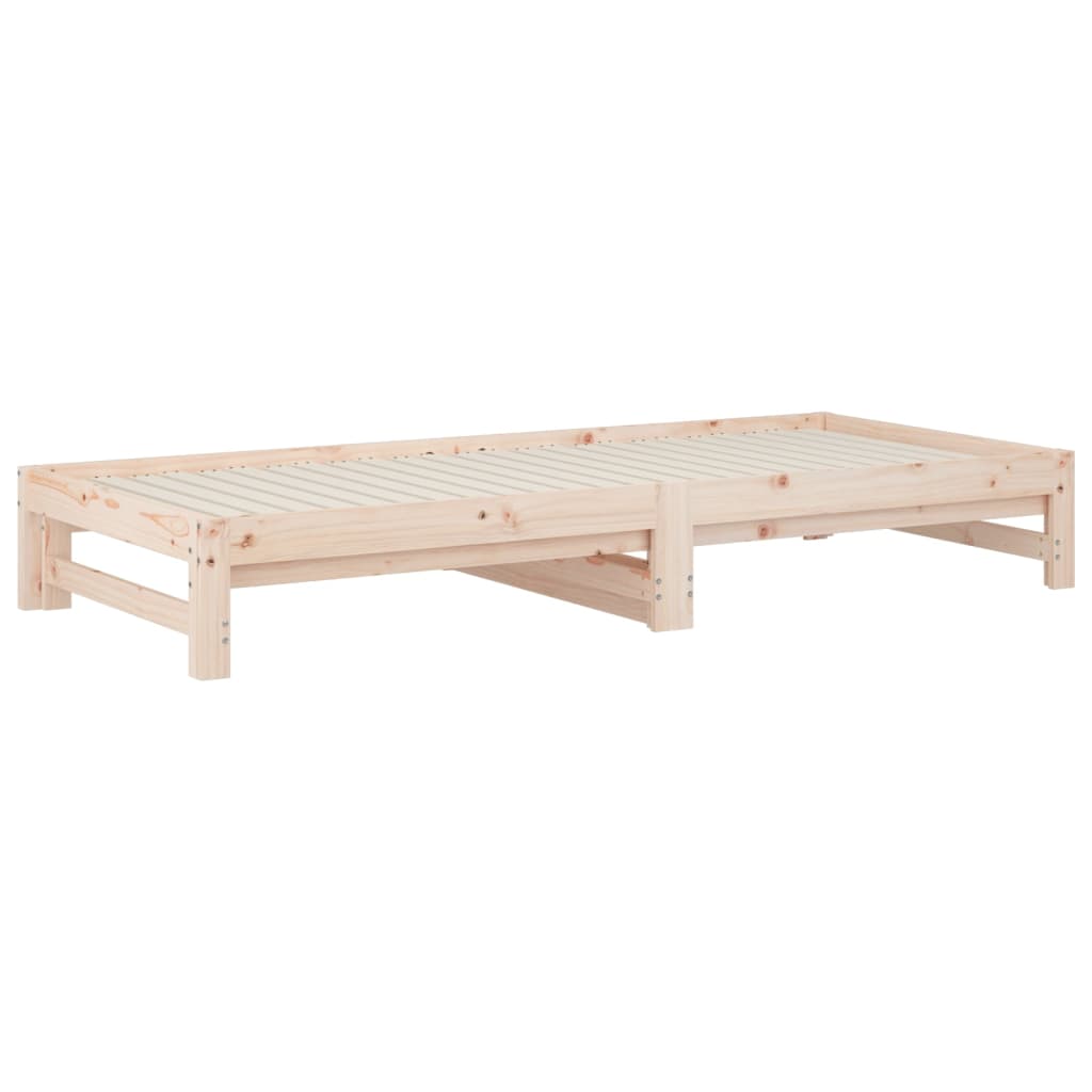 Dormeuse Estraibile 2x(90x200) cm Legno Massello di Pino - homemem39