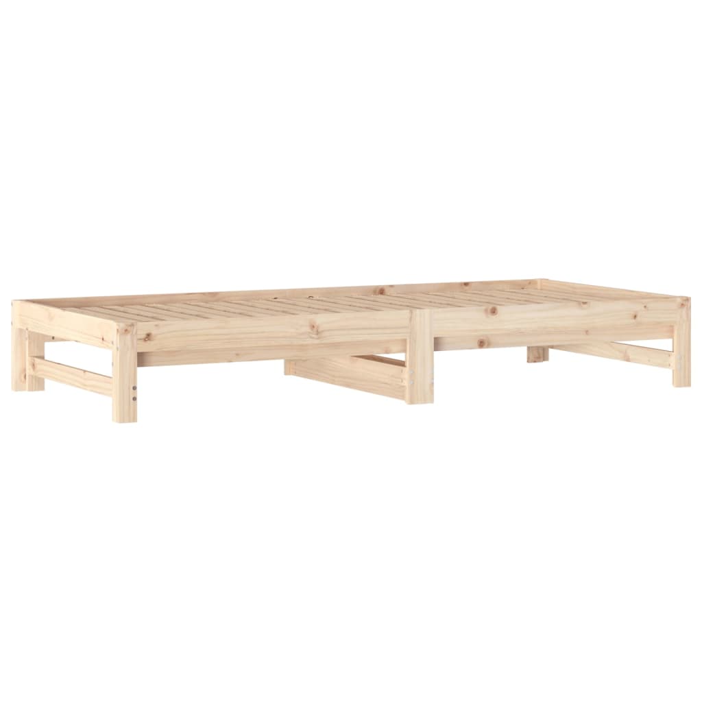 Dormeuse Estraibile 2x(90x200) cm Legno Massello di Pino - homemem39