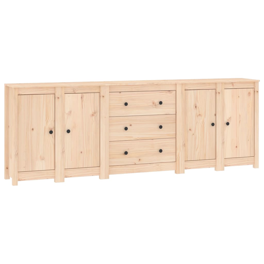 Credenza 230x35x80 cm in Legno Massello di Pino - homemem39