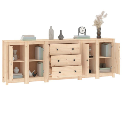 Credenza 230x35x80 cm in Legno Massello di Pino - homemem39