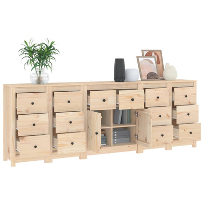 Credenza 230x35x80 cm in Legno Massello di Pino - homemem39