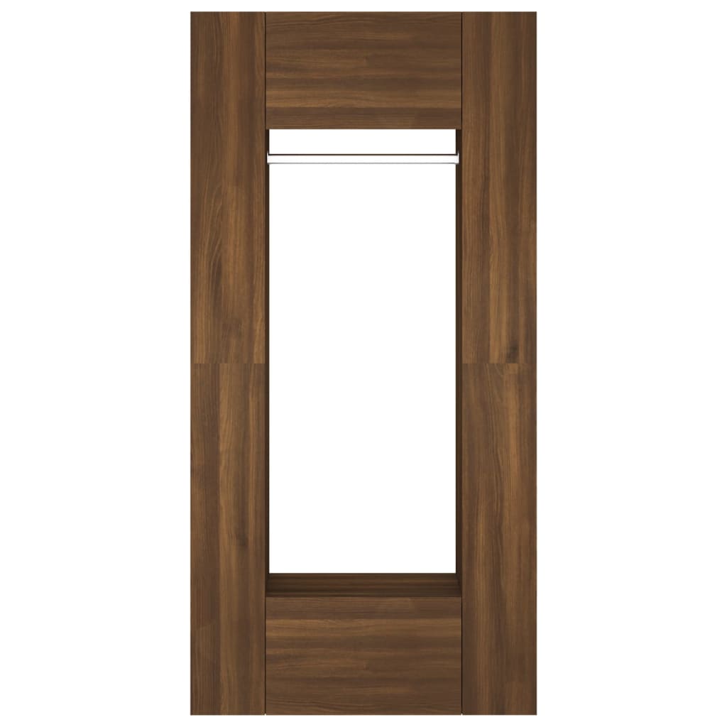 Mobili da Corridoio 2 pz Rovere Marrone in Legno Multistrato - homemem39