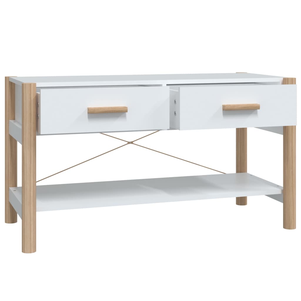 Mobile Porta TV Bianco 82x38x45 cm in Legno Multistrato - homemem39