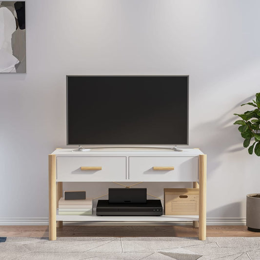 Mobile Porta TV Bianco 82x38x45 cm in Legno Multistrato - homemem39