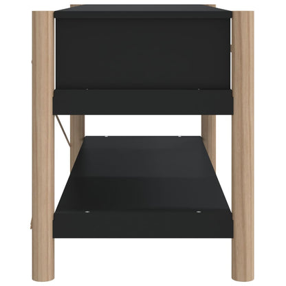 Mobile Porta TV Nero 82x38x45 cm in Legno Multistrato - homemem39