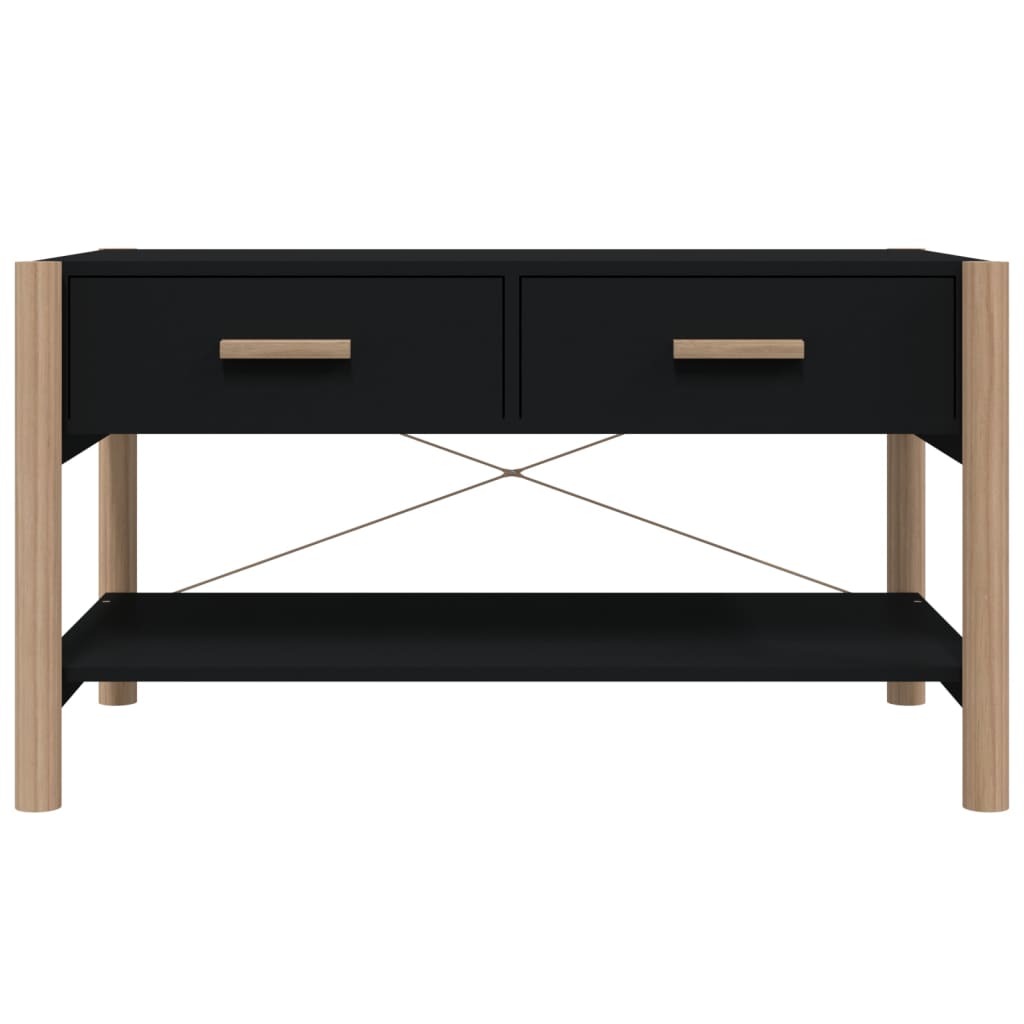 Tavolino da Salotto Nero 82x48x45 cm in Legno Multistrato - homemem39