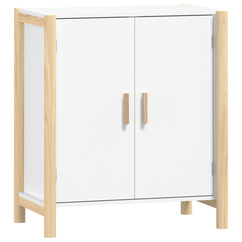 Credenza Bianca 62x38x70 cm in Legno Multistrato - homemem39