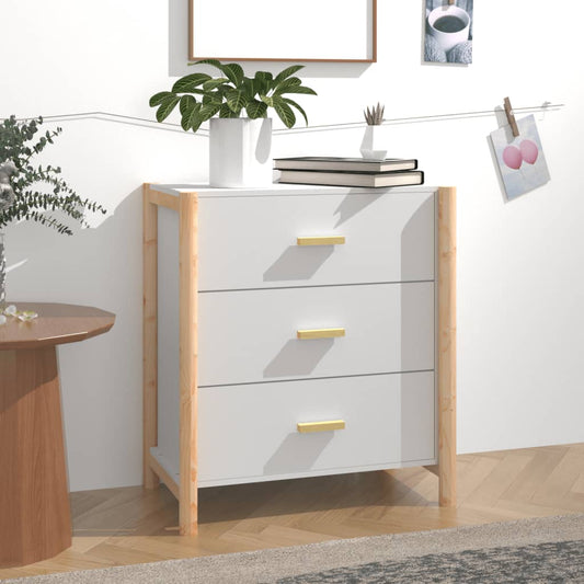 Credenza Bianca 62x38x70 cm in Legno Multistrato - homemem39