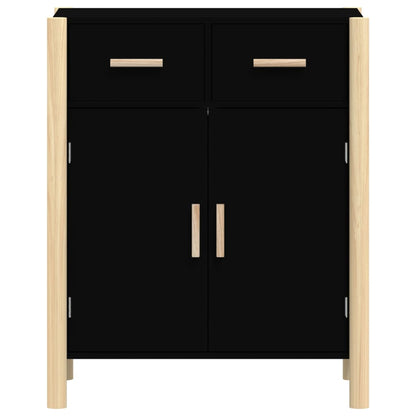 Credenza Nera 62x38x75 cm in Legno Multistrato - homemem39