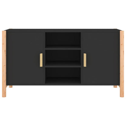 Credenza Nera 107x38x60 cm in Legno Multistrato - homemem39