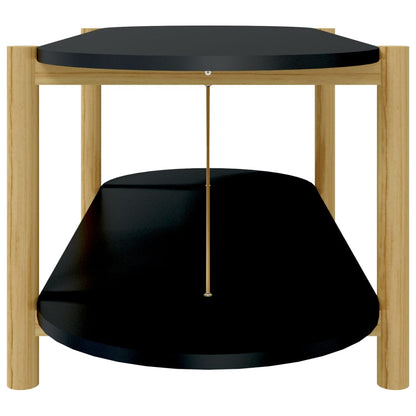 Tavolino da Salotto Nero 110x48x40 cm in Legno Multistrato - homemem39