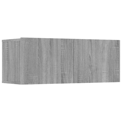 Mobili TV 4 pz Rovere Marrone 80x30x30 cm in Legno Multistrato - homemem39