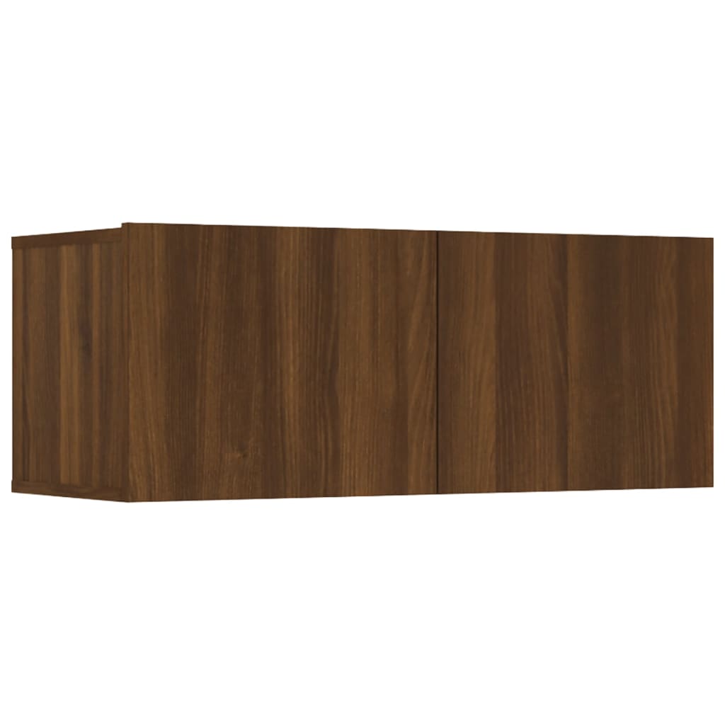 Mobili TV 4 pz Rovere Marrone 80x30x30 cm in Legno Multistrato - homemem39