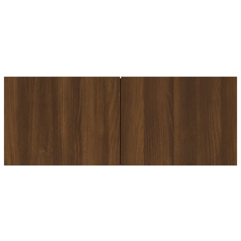 Mobili TV 4 pz Rovere Marrone 80x30x30 cm in Legno Multistrato - homemem39