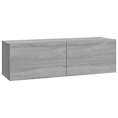 Mobili Porta TV a Parete 4 pz Grigio Sonoma 100x30x30 cm - homemem39