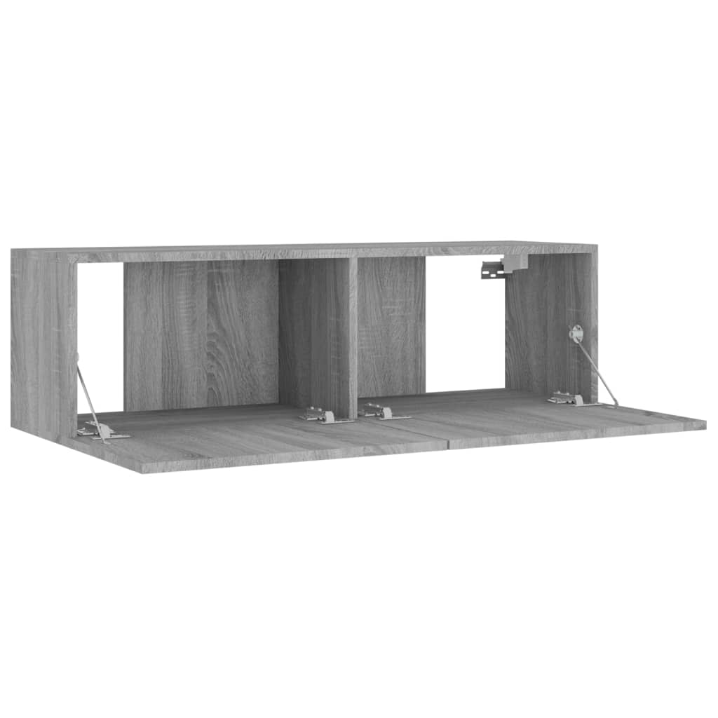 Set di Mobili Porta TV 4 pz Grigio Sonoma in Legno Multistrato - homemem39