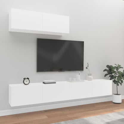 Set Mobili Porta TV 3 pz Bianco in Legno Multistrato - homemem39